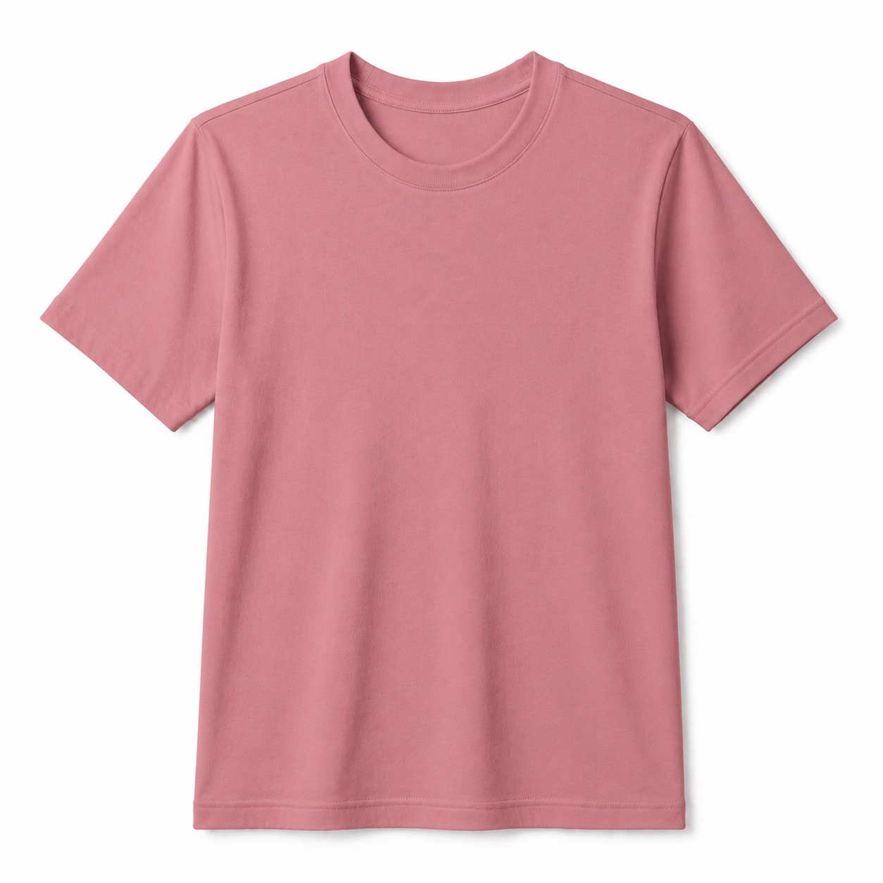 100% Cotton Plain T-Shirt – Flamingo Pink